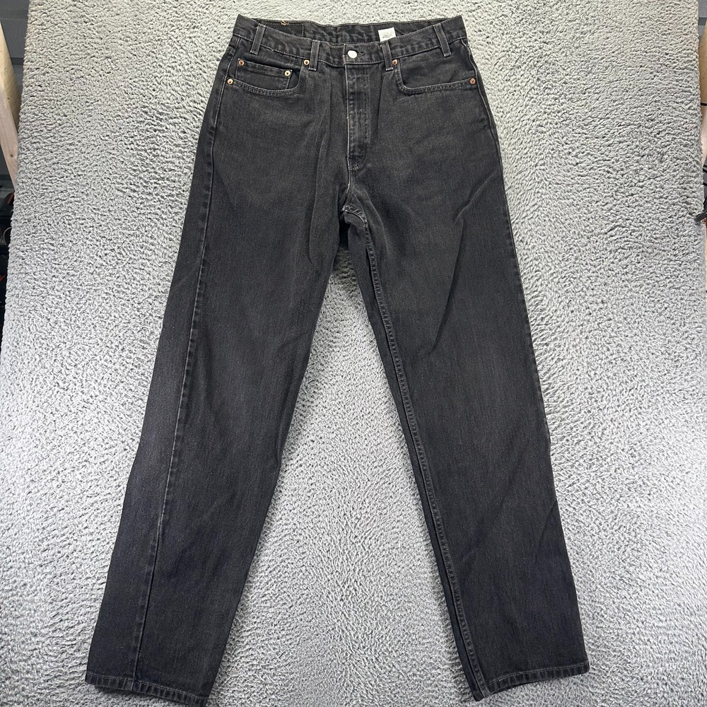 Vintage Levi's 550 Jeans Mens 34x36 Black Cotton Denim Straight Relaxed Workwear